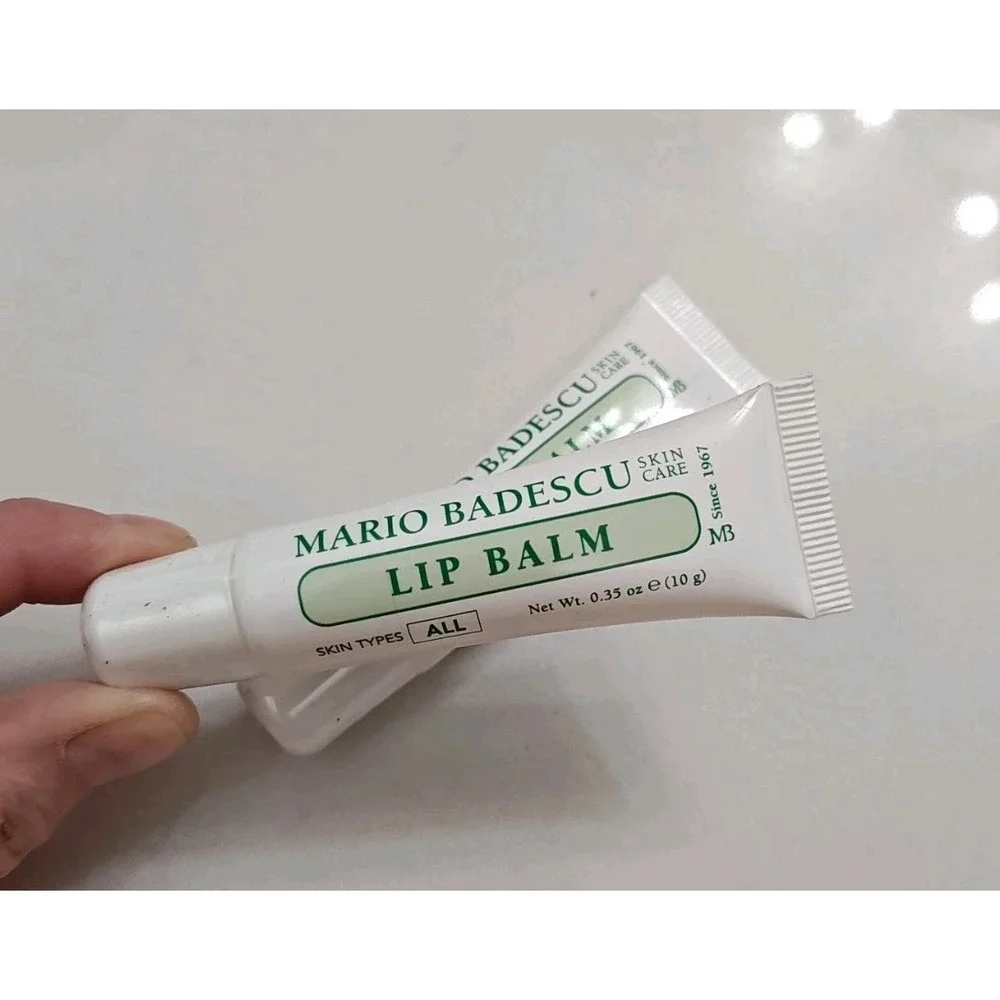 Mario Badescu Moisturizing Lip Balm Dry Cracked Lips Coconut ‎ Oil 0.35 oz. x 2